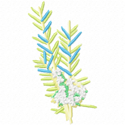 Flowers And Tree Embroidery Design 8